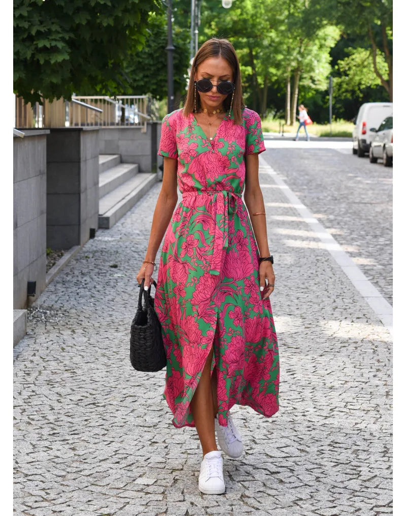 Vestido Aurora® - Delicadeza Atemporal com Caimento Livre e Sofisticado / FRETE GRÁTIS