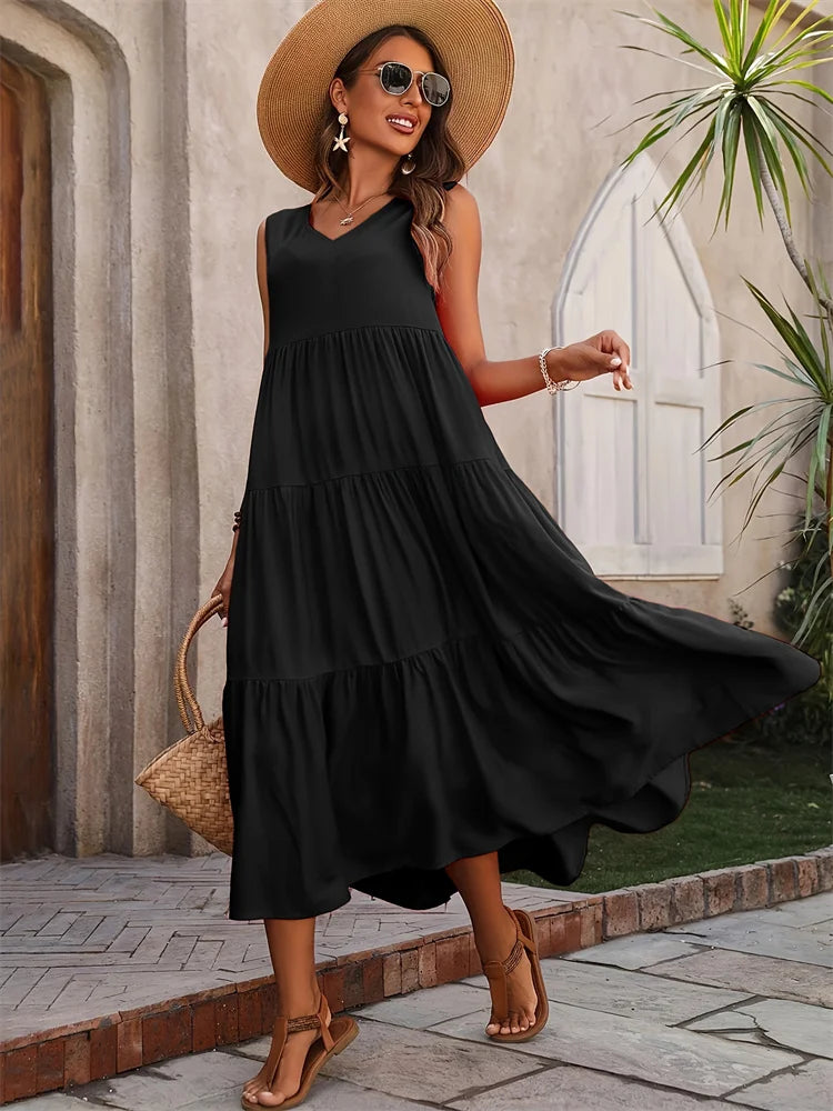Vestido Longo Feminino Solare
