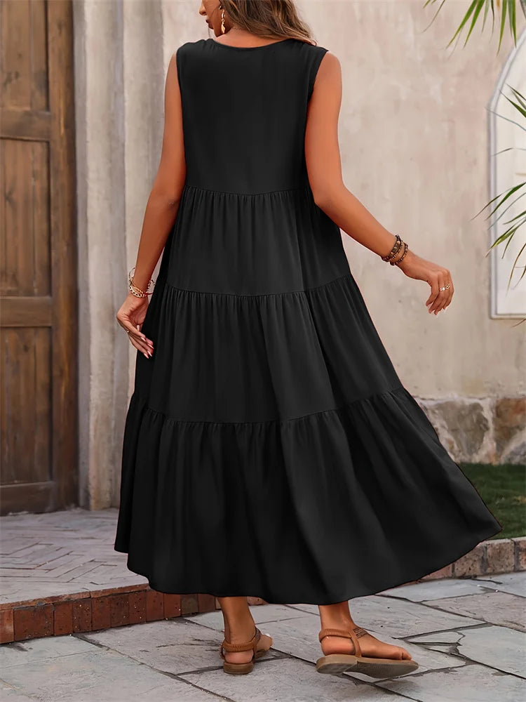 Vestido Longo Feminino Solare