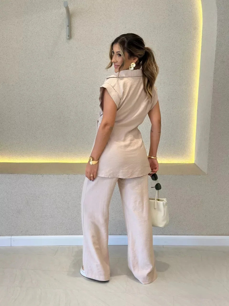 Conjunto Brietta® Moda Italiana - Único com Equilíbrio Perfeito entre Estilo, Conforto e Privacidade / FRETE GRÁTIS!