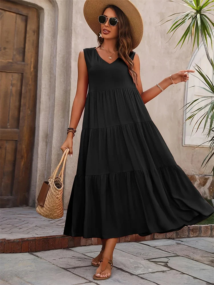 Vestido Longo Feminino Solare